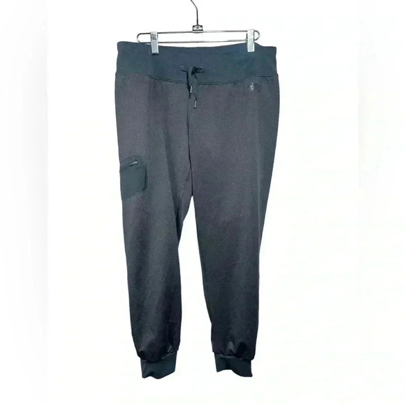 The North Face Gray Cropped Jogger Sweatpants with Drawstring Waist size L - Picture 1 of 7